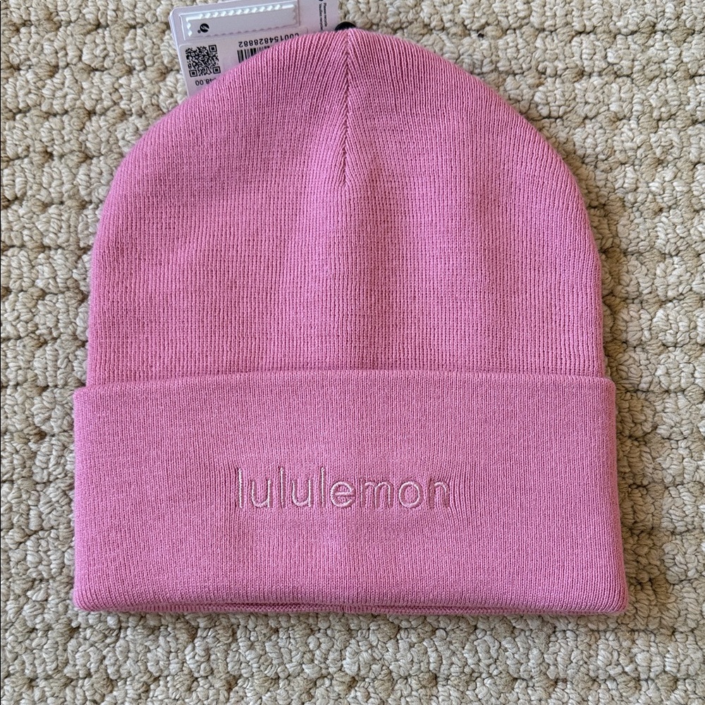 Lululemon Pink Warm Revelation Beanie